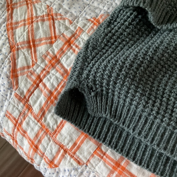 VGUC Green Cotton Sweater by Wrap London - Picture 5 of 5